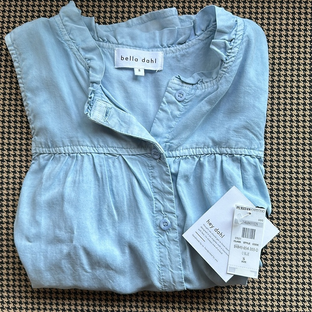 Bella Dahl Light Blue Tank Top